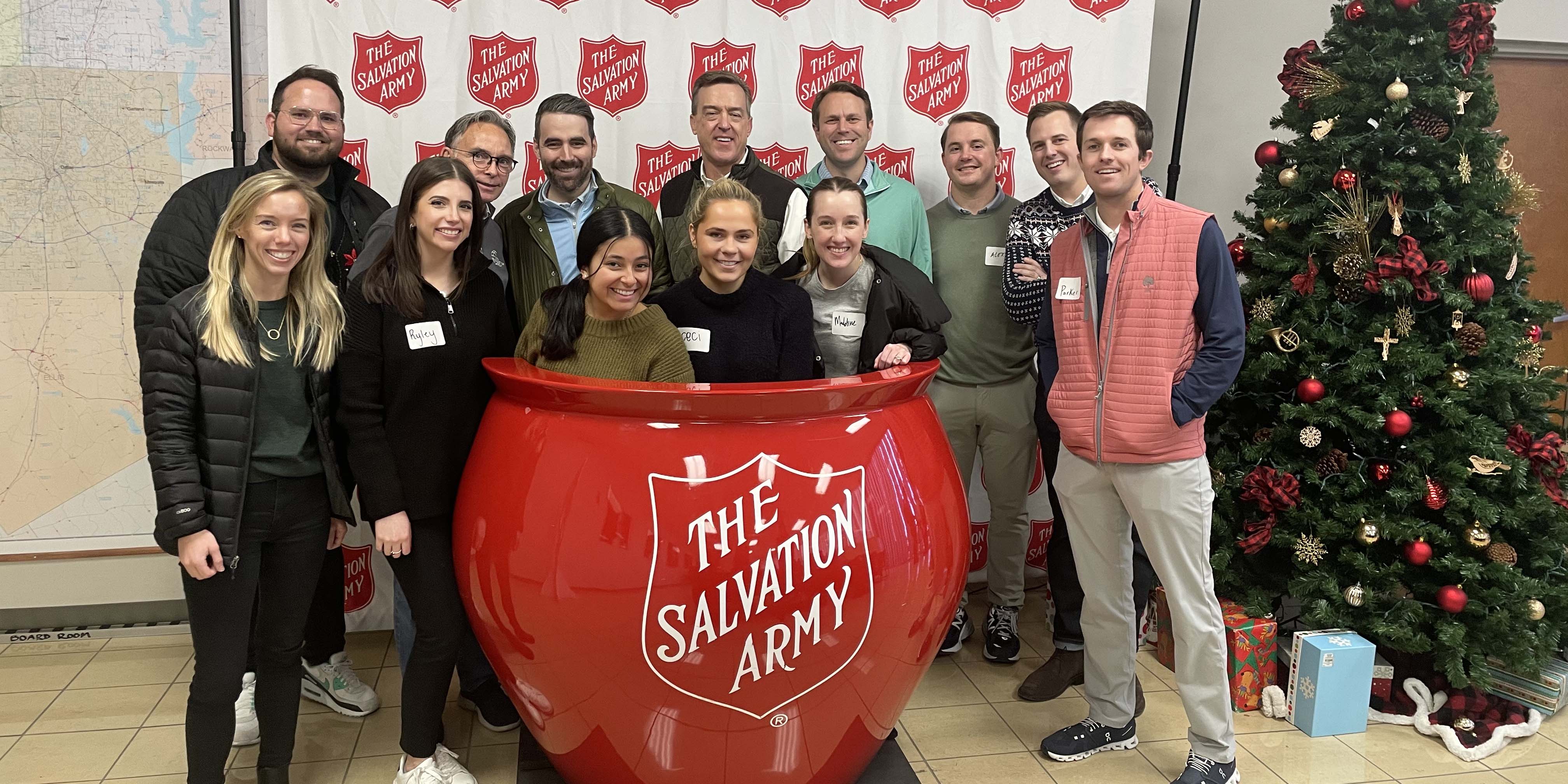 Site Selection Group Volunteers for The Salvation Army Angel Tree Donation Center